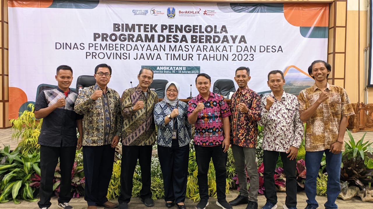 Desa Sugiharjo Mengikuti Bimbingan Teknis Pengelola Program Desa Berdaya Jawa Timur 2023